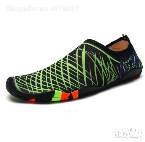 Мъжки аква обувки от бързосъхнеща материя и неплъзгаща се гумена подметка X SHOE
