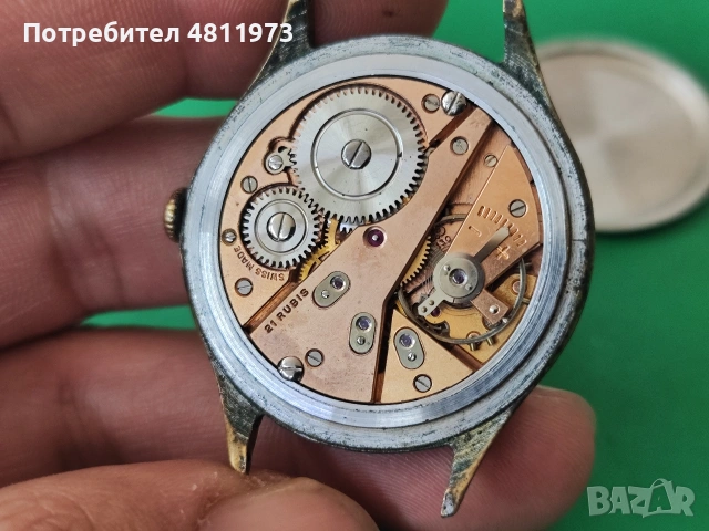 Механичен часовник Ratatau 21 rubis cal. 1130, снимка 6 - Мъжки - 54666971