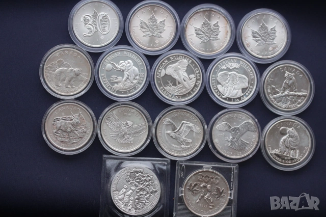 1 оз / 1 oz сребро, инвестиционни монети Канада/ Canada