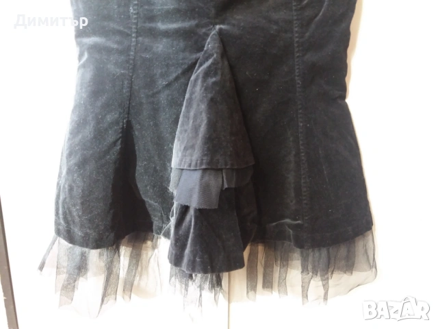 Пола от кадифе и дантела H&M, снимка 5 - Поли - 54246817