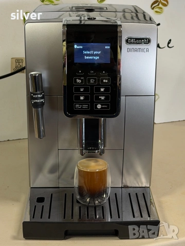 Кафемашина кафе автомат delonghi dinamica с гаранция, снимка 5 - Кафемашини - 55160381