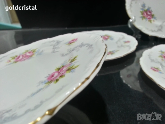 английски фин костен порцелан чинии, снимка 7 - Антикварни и старинни предмети - 54351369