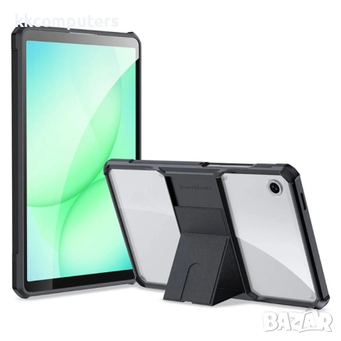 XUNDD калъф за Samsung Tab A11/A9 – TPU+PC, подставка, Airbag, протектор, черен