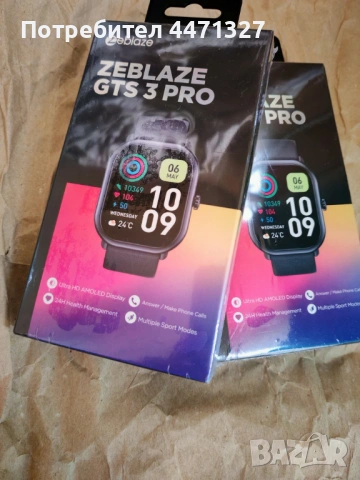 Чисто нови Смартчасовници Zeblaze GTS 3 Pro – AMOLED дисплей / Черен и Бял, цената е за бр. , снимка 5 - Друга електроника - 54370367
