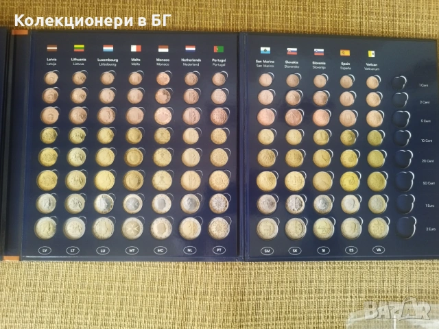  КОЛЕКЦИОНЕРСКИ АЛБУМ ЗА 26 СЕТА ЕВРОМОНЕТИ /виж описанието/, снимка 4 - Нумизматика и бонистика - 53904528