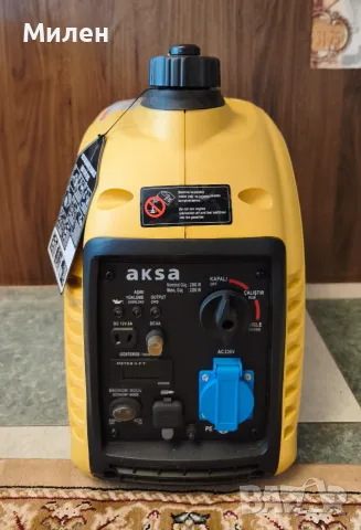 Бензинов генератор Aksa AAP 2000i 1.9 kVA Pull Start, снимка 3 - Други инструменти - 55485553
