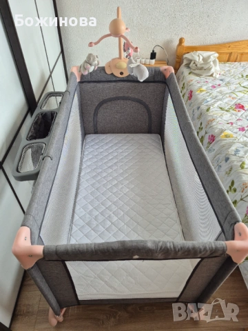 Детска кошара Kindercraft преносима, с матрак, снимка 15 - Бебешки легла и матраци - 54167729