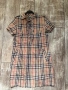 Оригинална маркова памук памучна 100% оригинала рокля риза Burberry Britain каре, снимка 6