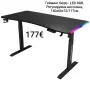 Гейминг бюро - LED RGB, Регулируема височина, 140х60х72/117см, снимка 1