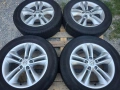 Лети джанти 17ки 5х114.3 Nissan + летни гуми 215/60/17 Continental, снимка 2