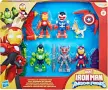  Железният Човек и невероятните му приятели HASBRO Iron man 5 героя с аксесоари, снимка 2