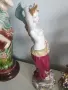 Meissen фигура 36см-1,4кг/еротика/Майсен порцеланова статуетка на момиче с цветя и шал, снимка 4