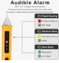 Детектор за напрежение, Безконтактен, AC 12-1000V, Жълт, снимка 4