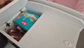 БЕБЕШКА КОШАРА ИЗИ БЯЛА С ГОЛЯМ ПОВИВАЛНИК, снимка 4
