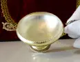 Посребрена сомелиерска чаша на столче. , снимка 2