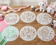 6 бр Коте Мари Marie Cat стенсил шаблон спрей за торта украса сладки Scrapbooking, снимка 1