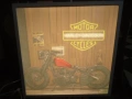 Harley Davidson светеща табела. размер около 60х60х3 см., снимка 1