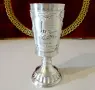 Калаена чаша за вино Локомотив,Влак 1906-1914 г. , снимка 1