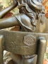 Ексклузивна бронзова статуетка „Жена на стол“ – Bronze Garanti Paris, снимка 4
