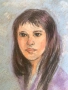 картина портрет на жена  , снимка 1