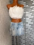Bershka дамска къса дънкова пола , снимка 10