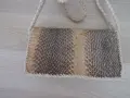 Дамска чанта от естествена кожа на питон, снимка 5