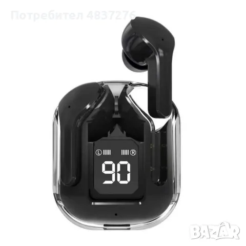 Bluetooth слушалки с LED дисплей и вграден микрофон, снимка 6 - Bluetooth слушалки - 55606215