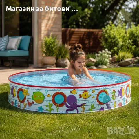 Детски басейн с твърди стени, снимка 2 - Басейни и аксесоари - 55357945