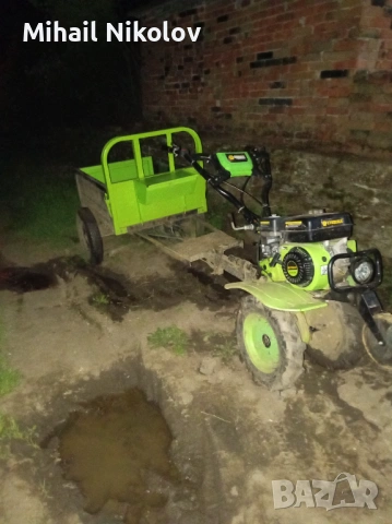 Продавасе мото фреза сас ремарке +инвертари+плуг+ нови гуми вншни и втрешни