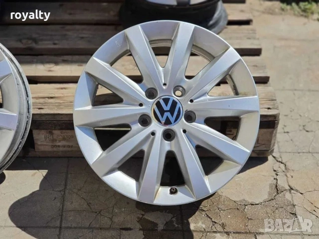 5х112 16 Джанти VW Golf 5 Caddy Touran Голф Кади Е5x112 Ауди Сеат Шкода ЕТ 37, J 7, 66.5 Зимни гуми , снимка 3 - Аксесоари и консумативи - 55010471