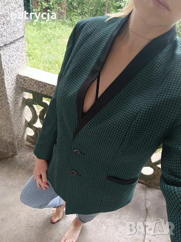 дамско сако Vintage тъмна зелен 