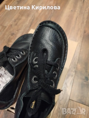 Дамски обувки естествена кожа Clarks Funny dream 38 номер черни, снимка 8 - Маратонки - 54221268