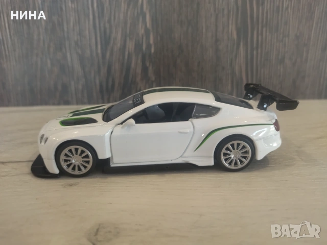 Метална количка Bentley Continental GT3 !!!, снимка 3 - Колекции - 55221982
