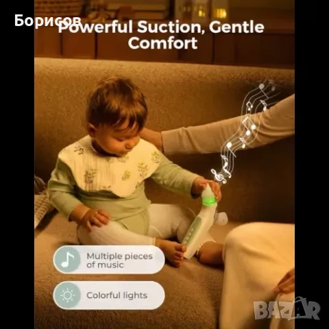 Електрически аспиратор за нос за бебета и малки деца Momcozy BreezyClear™ 2-in-1, снимка 10 - Други - 55493621