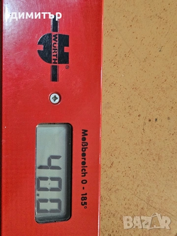Оригинален дигитален ъгломер Würth Winkelmesser 350 мм – Made in Germany, снимка 5 - Друга електроника - 54409186