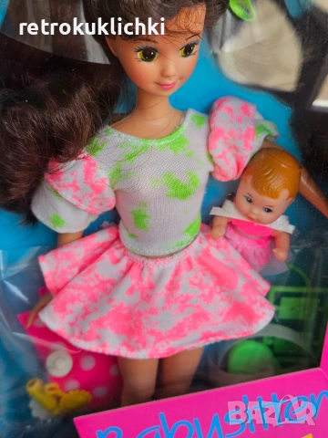Ретро кукла Барби 1990, Barbie Courtney Babysitter #9434, снимка 5 - Кукли - 53972204