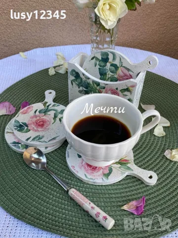 Подложки за чаши с рози!