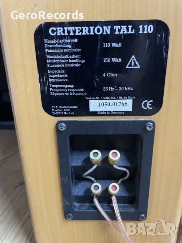 T+A Criterion TAL 110 Transmission-Line, снимка 9 - Тонколони - 55620662