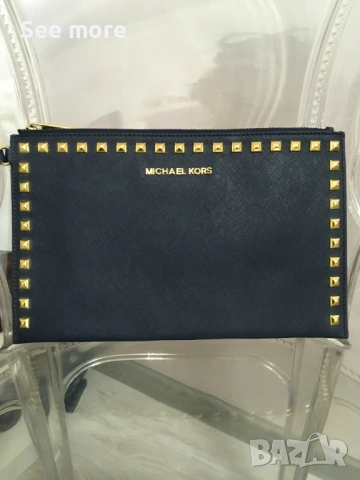 Michael Kors, Cоccinelle...различни брандове клъч естествена кожа, снимка 5 - Чанти - 48417728