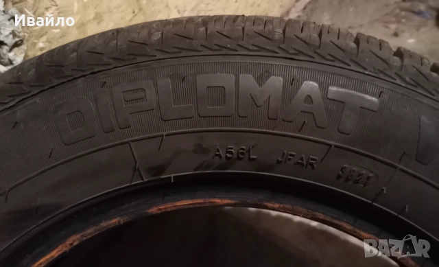 Продавам 1 брой зимна гума 185.65.14 дот 2021 Diplomat , снимка 3 - Гуми и джанти - 55131029