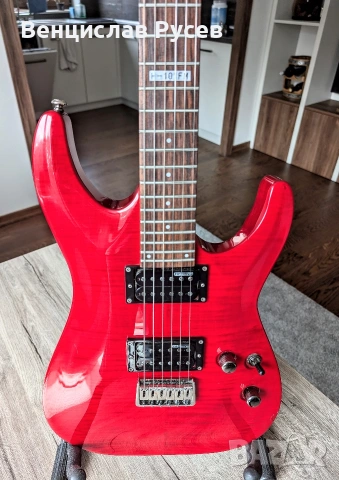 ESP LTD H-101FM See Thru Red, 2016, Indonesia, снимка 3 - Китари - 54885009