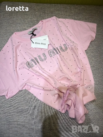 MIU miu  тениска , снимка 2 - Тениски - 55193738