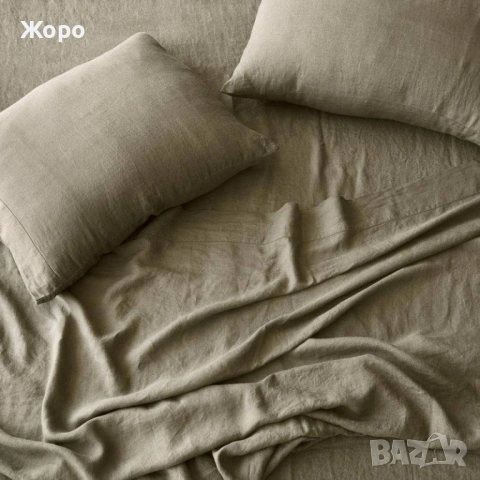 Ленен спален комплект (Нови) - 100% естествен лен, снимка 4 - Спално бельо - 54947592