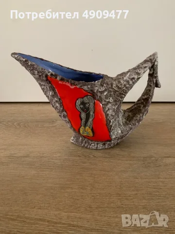 Рядка дизайнерска керамична кана Ceramica Titano – San Marino – Fat Lava – Mid-Century Modern
