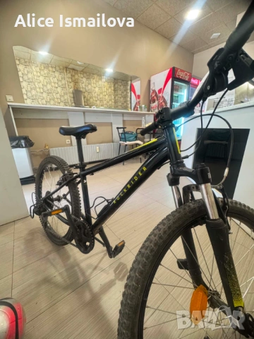 Детски велосипед Rockrider mtb 500, 24", черен, за ръст 135-150 см, снимка 3 - Велосипеди - 54689223