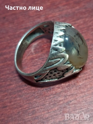 Мъжки сребърен пръстен, снимка 5 - Пръстени - 54266784