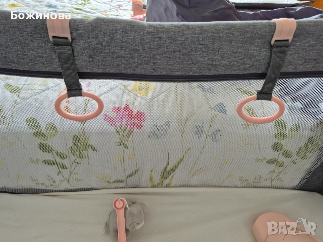 Детска кошара Kindercraft преносима, с матрак, снимка 3 - Бебешки легла и матраци - 54167729