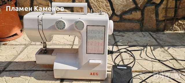 Шевна машина AEG mod. 824, снимка 3 - Шевни машини - 54648985