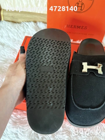 Дамски чехли Hermes размер 39 , снимка 4 - Чехли - 55104591