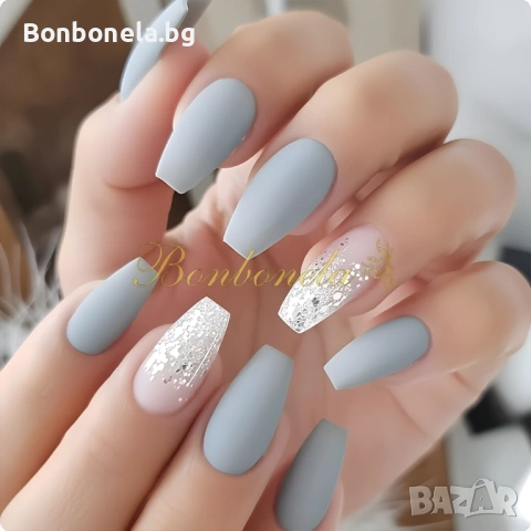 Самозалепващи изкуствени нокти Press On Nails, снимка 13 - Продукти за маникюр - 53033323